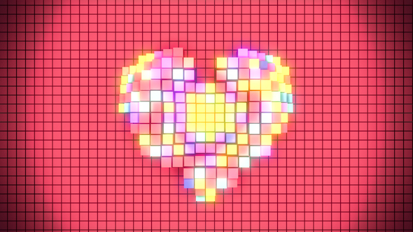 VJ Pixel Heart