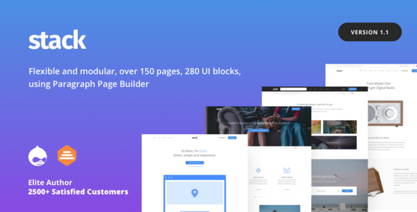 Stack – Multi purpose Drupal 10 & 9 Theme with Paragraph Builder