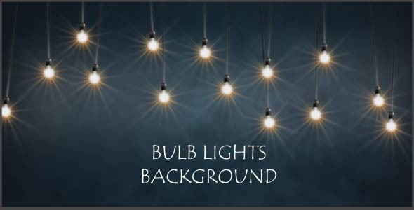 Swinging Bulb Lights Background