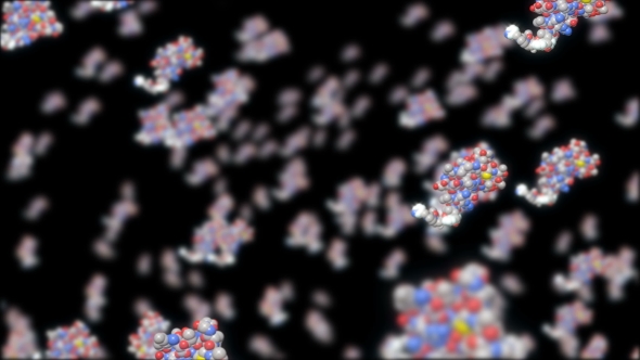 The Molecules Move Chaotically Able To Loop Seamless alt
