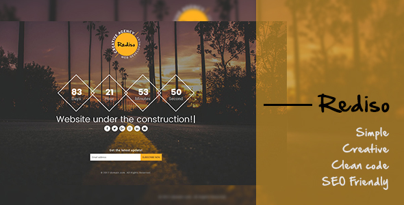 Rediso Creative Under Construction Template