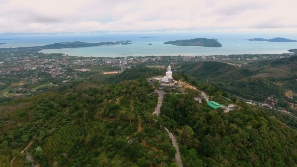 Fly To Big Statue of Buddha in Phuket, Thailand