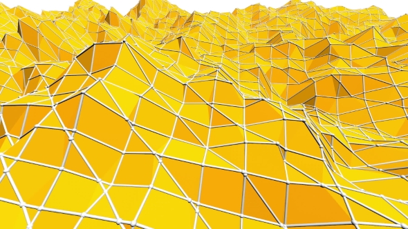 Yellow Low Poly Background