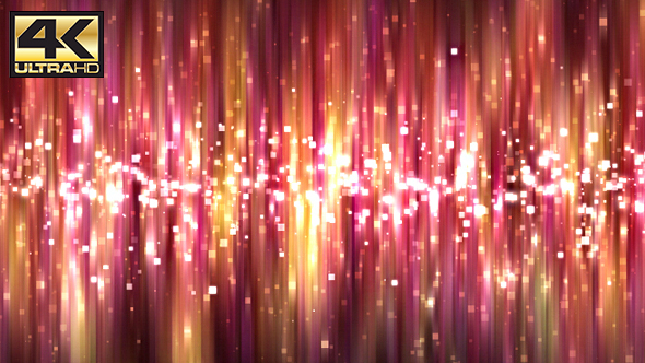 Abstract Pink Square Particles Glitter Polar Lights Background 4K