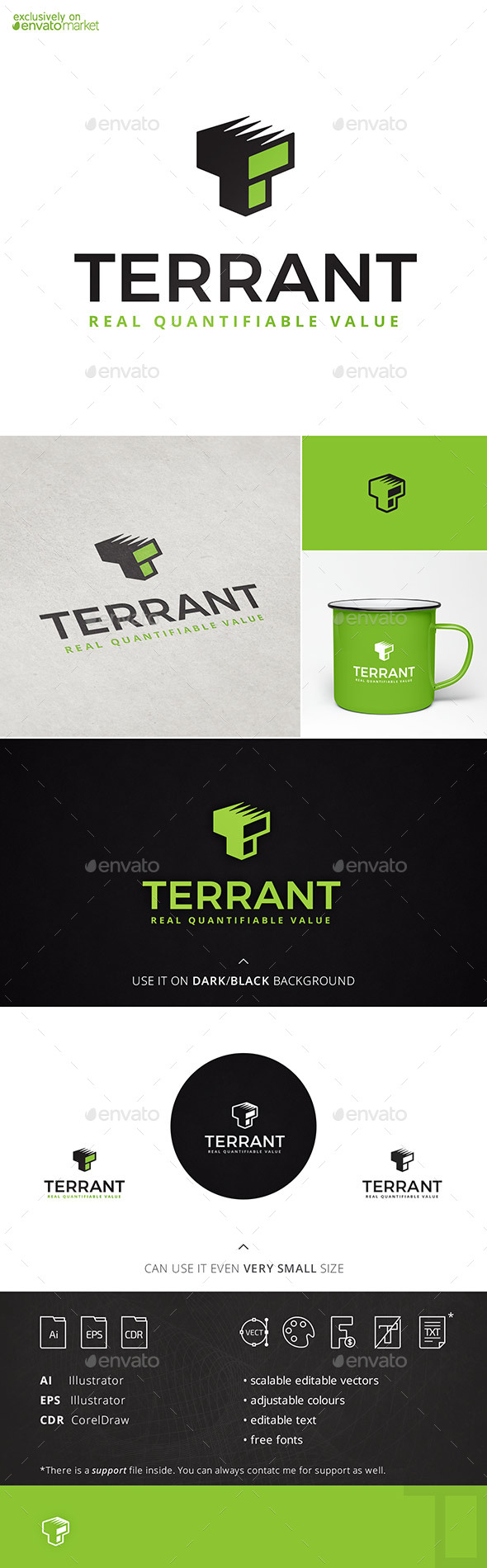 Terrant T Logo Template