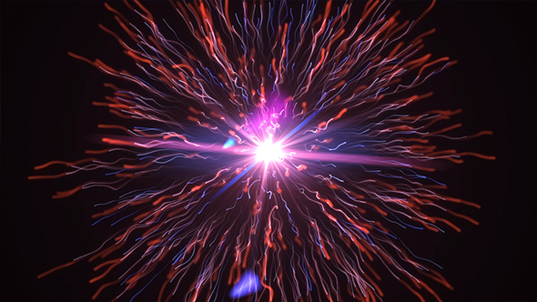 Explosion Particle Light Background