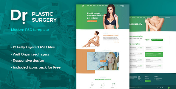 Dr. Plastic Surgery - PSD Template