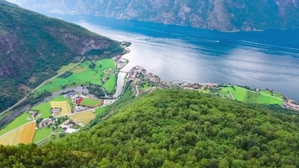 Stegastein Lookout Beautiful Nature Norway.