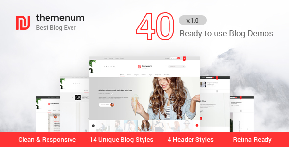 themenum - Responsive Blog HTML Template for Ads Businesses