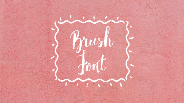 Brush Font alt