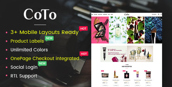 Coto – Beauty & Spa Store2.3 Theme