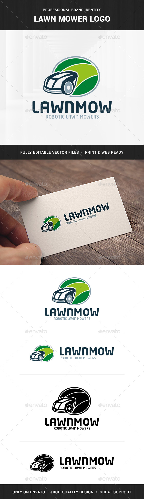Lawn Mower Logo Template