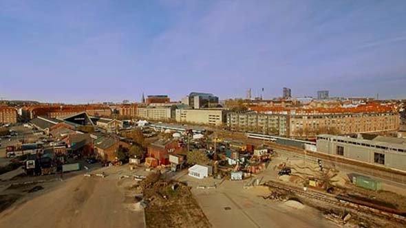 Railway Station in Aarhus in Denmark