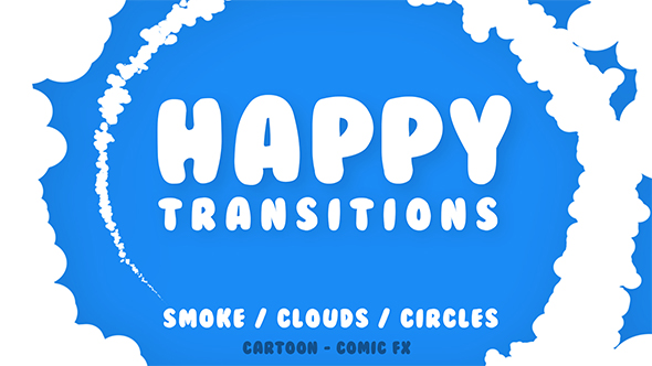 Happy Kids Transitions Pack - Clouds | Smoke | Circles alt