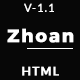Zhoan - Personal Portfolio Template - ThemeForest Item for Sale