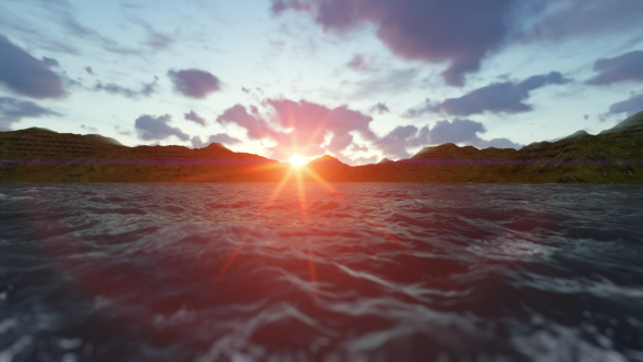 Sunset Sky and Mountain alt