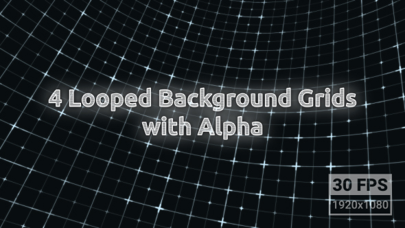 4 Looped Background Grids with Alpha