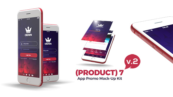 (Product) 7 App Promo Mock-Up Kit v.3