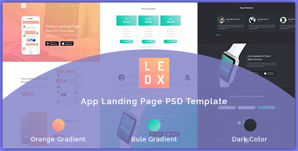 Praxis App Landing PSD Template – 0 Sold!