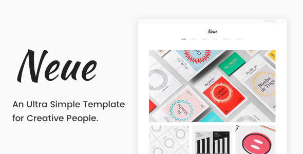 Neue - A Simple Template for Creative People