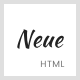 Neue - A Simple Template for Creative People - ThemeForest Item for Sale