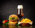 Burger Sandwich with Beer - PhotoDune Item for Sale