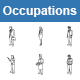 Occupations II Outlines Vector Icons - GraphicRiver Item for Sale