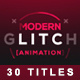 30 Glitch Titles - VideoHive Item for Sale