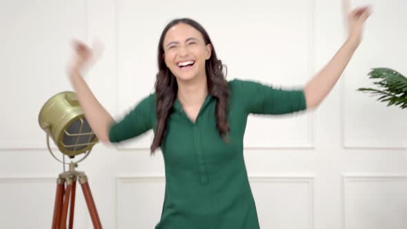 Indian woman dancing