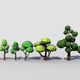 Low Poly Tree Pack - 3DOcean Item for Sale