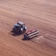 Aerial View of Tractor on Prepare a Field for Planting - VideoHive Item for Sale
