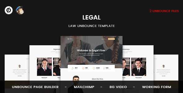 Legal - Law Unbounce Template