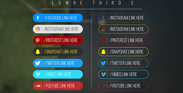 Minimal Social Media Lower thirds alt