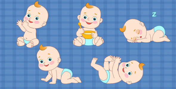 Cartoon Baby Animation Pack 3