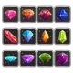 Set of Application Icon with Gems - GraphicRiver Item for Sale