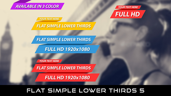 Flat Simple Lower Thirds 5