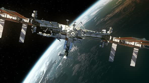 International Space Station Orbiting Earth alt