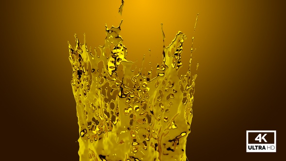 Liquid Gold Crown Splash And Falling Down alt