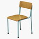 School Chair - 3DOcean Item for Sale