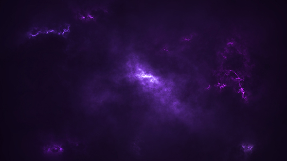 Purple Thunder and Lightning Background