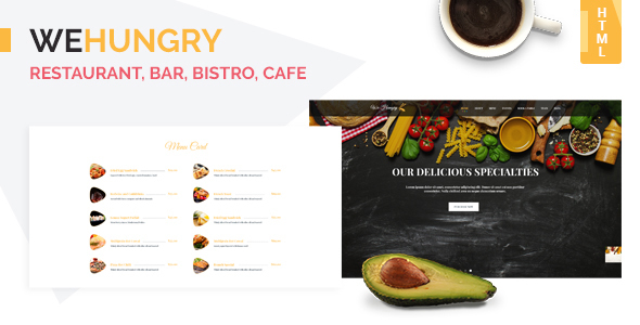 Wehungry - Rastaurent Onepage HTML Template.