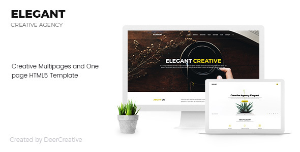 Elegant | Creative Multipages and One page HTML5 Template