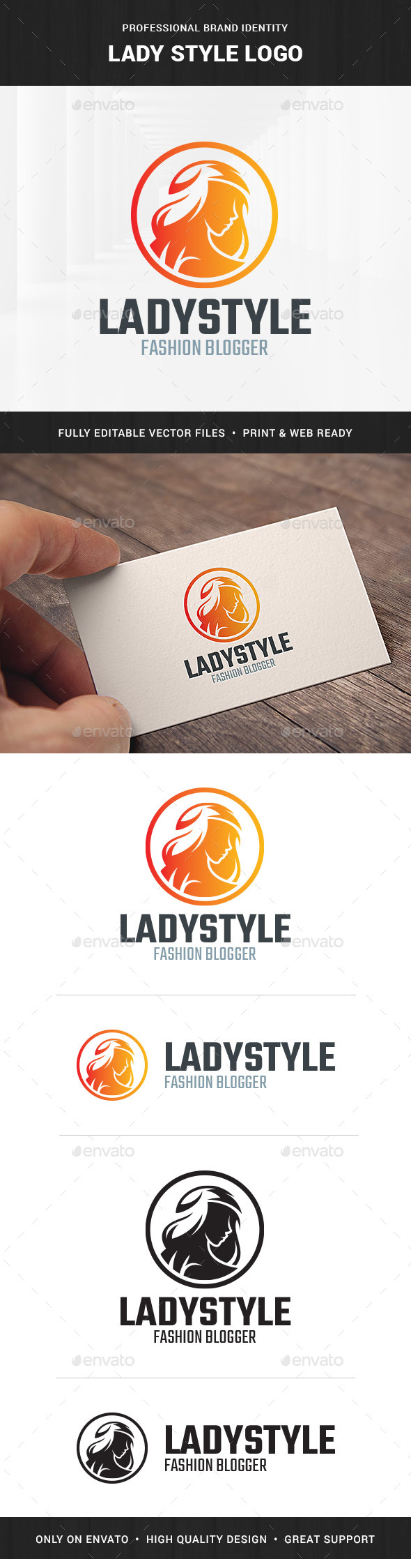 Lady Style Logo Template