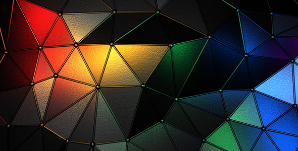 Dark Lit Polygonal Surface alt