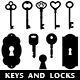 Collection 30 Brushes of Keys and Locks - GraphicRiver Item for Sale
