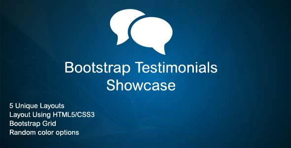 Bootstrap Testimonials Showcase