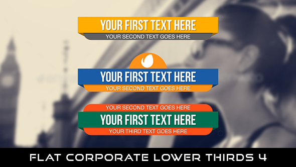 Flat Corporate Lower Thirds 4