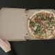 The  Above View of the Hands of the Man Are Opening the Box with the Pizza - VideoHive Item for Sale