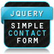 jQuery Simple Contact Form - CodeCanyon Item for Sale