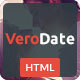 VeroDate - Dating Social Network Website HTML Template - ThemeForest Item for Sale